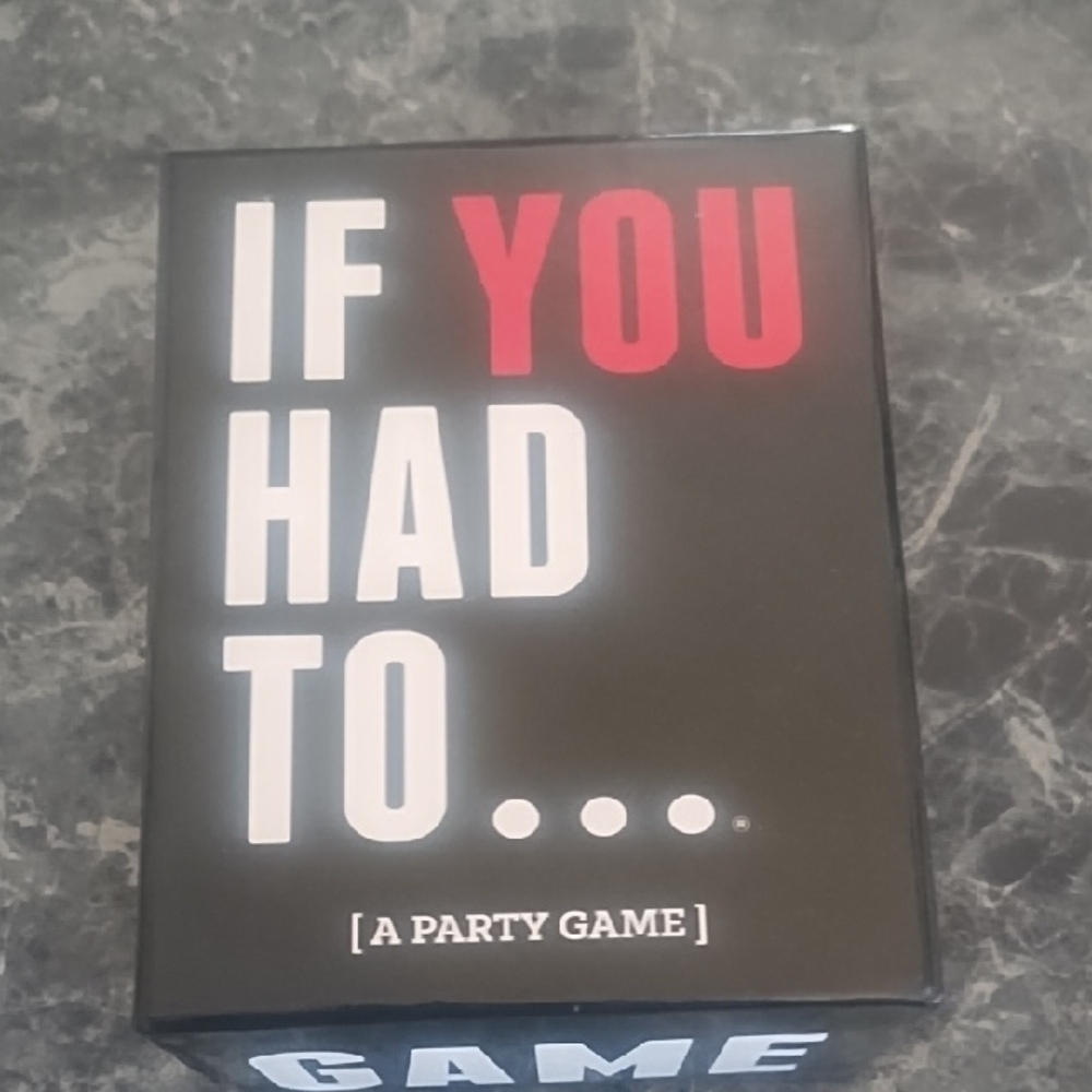 If You Had To... Party Game - Black